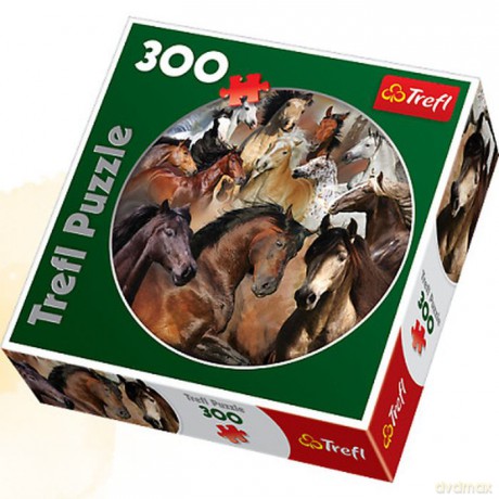 TREFL 300 OKRĄGŁE Konie 39043 [PUZZLE]