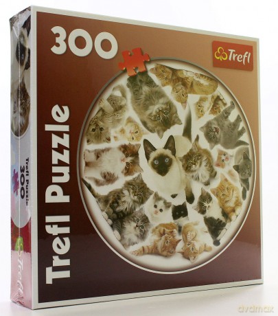 TREFL 300 OKRĄGŁE Kotki 39042 [PUZZLE]