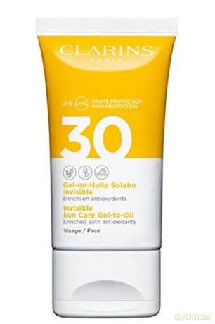 Clarins Invisible Sun Care Gel - To - Oil Face Spf30 50 ml
