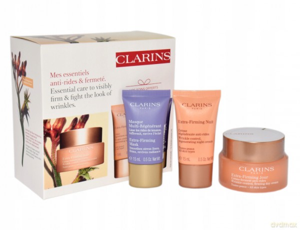 Clarins Zestaw (Extra Firming Day Cream 50 ml+ Extra-Firming Night Cream 15 ml+ Extra Firming Mask 15 ml)