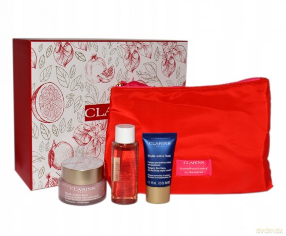 Clarins Zestaw (Multi Active Day Cream 50 ml + Multi Active Night Cream 15 ml + Cleansing Micellar Water 50 ml)