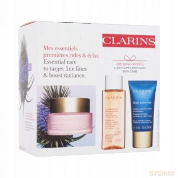 Clarins Zestaw (Multi Active Day Cream 50 ml+ Cleansing Micellar Water 50 ml + Multi Active Night Cream 15 ml)