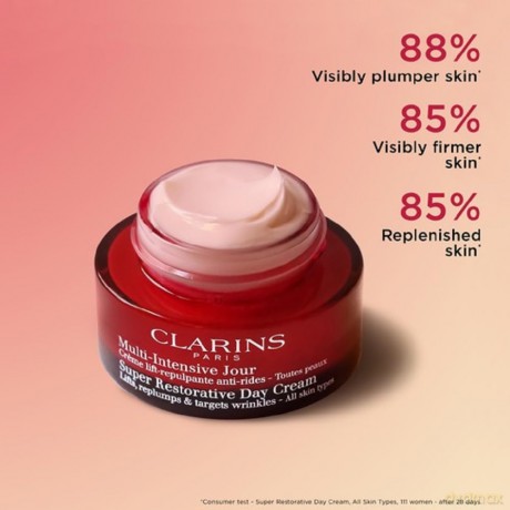 Clarins Zestaw (Super Restorative Day Cream 50 ml + Super Restorative Night Cream 15 ml + Super Restorative Hand Cream 30 ml)