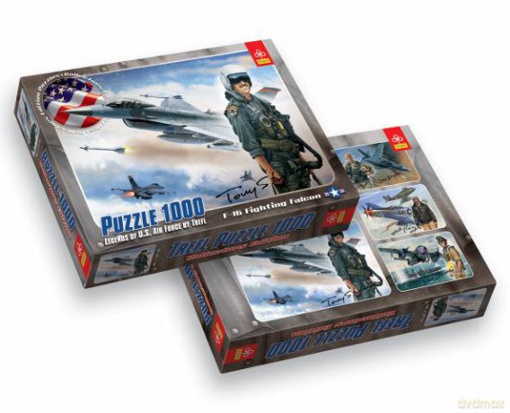 TREFL 1000 el. Legends of U.S. Air Force: F-16 Fighting Falcon 10241 [PUZZLE]