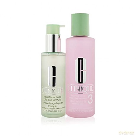 Clinique Zestaw (Clarifying Lotion 3 400 ml+ All About Clean Liquid Facial Soap 200 ml)