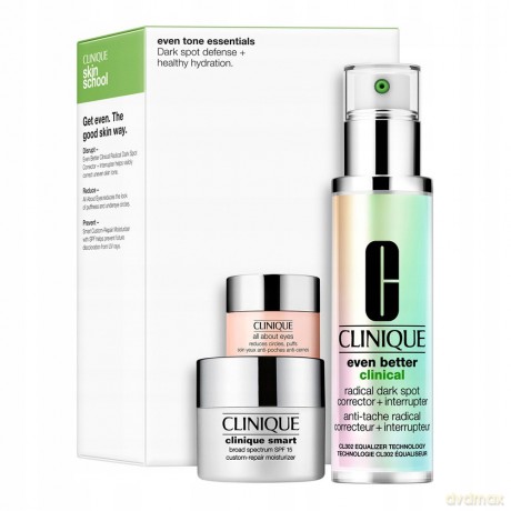 Clinique Zestaw (Even Better Clinical Spot Corrector+Interrupter 50 ml + Smart Spf 15 Repair Moisturizer 15 ml + All About Eyes 5 ml)
