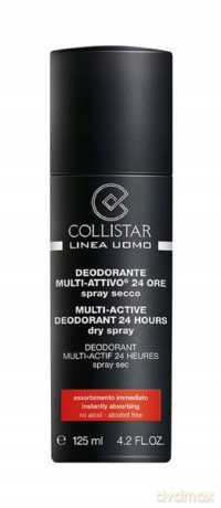 Collistar Men~S Line Multi-Active Deodorant 24hrs Dry Spray 125 ml
