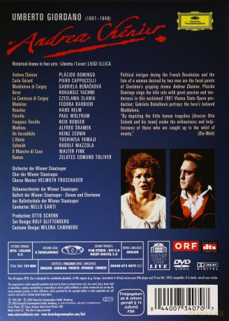 Domingo: Giordano:Andrea Chenier [DVD]