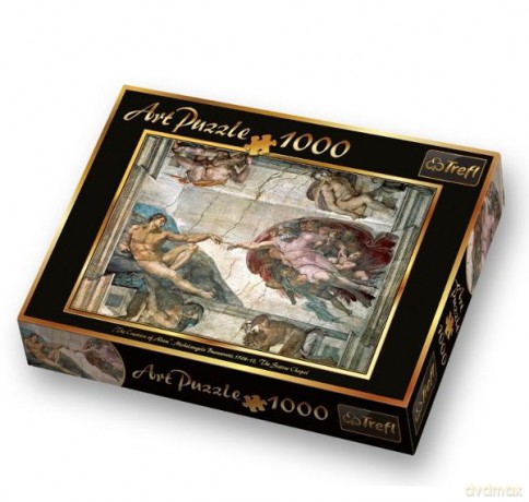 TREFL 1000 El. Art-Puzzle - Stworzenie Adama (10293) [PUZZLE]