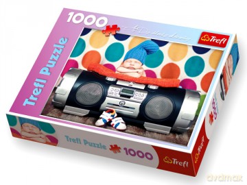 TREFL 1000 El. Śpiące dziecko w rytmie Hip-Hopu (10277) [PUZZLE]