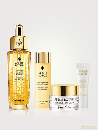Guerlain Zestaw (Abeille Royale Young Watery Oil 15 ml + Fortifying Lotion 15 ml + Day Cream 7ml + Eye Cream Multi Wrinkle 3ml)