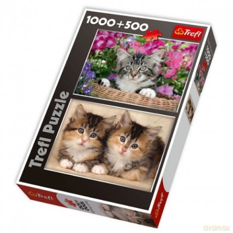 TREFL 1000+500 Kociaki 29115 [PUZZLE]