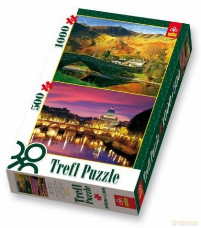 TREFL 1000+500 el. Most + Most Anioła 29101 [PUZZLE]