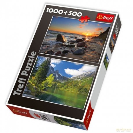 TREFL 1000+500 Woliński Park Narodowy + Morskie Oko 29112 [PUZZLE]