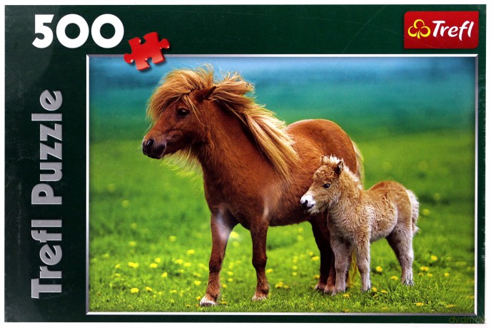 TREFL 500 el. Kucyki na łące 37144 [PUZZLE]