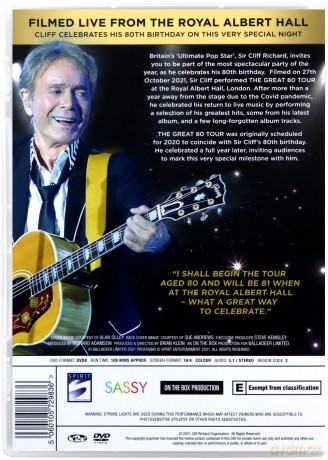 Cliff Richard Live - The Great 80 Tour [DVD]