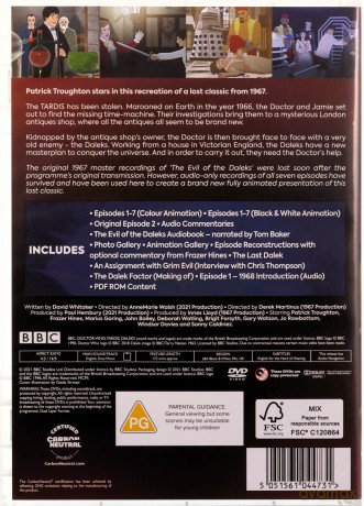 Doctor Who: Evil Of The Daleks [3DVD]