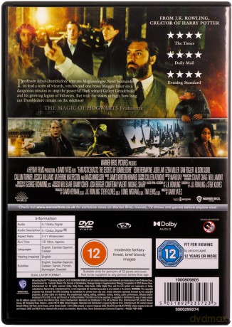 Fantastic Beasts: The Secrets of Dumbledore (Fantastyczne zwierzęta: Tajemnice Dumbledore'a) [DVD]
