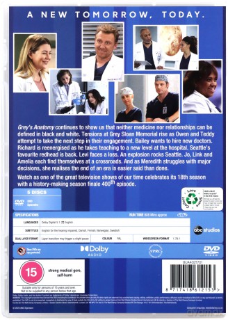 Greys Anatomy Season 18 (Chirurdzy) [DVD]