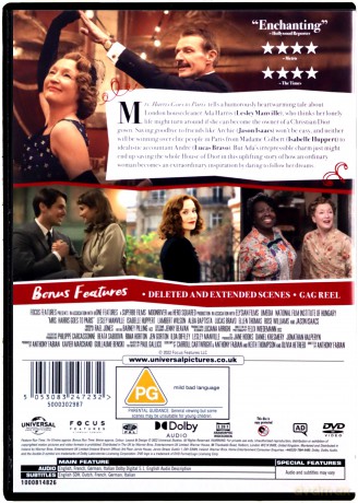 Mrs Harris Goes To Paris (Paryż pani Harris) [DVD]