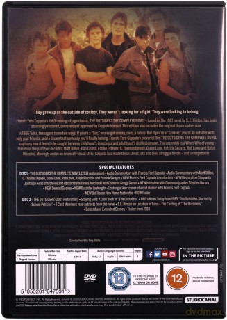 Outsiders The Complete Novel (2021 Restoration) [2DVD]