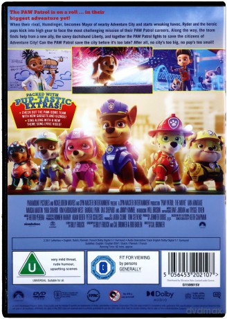 Paw Patrol: The Movie (Psi Patrol: Film) [DVD]