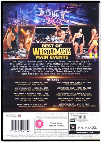WWE: Best Of Wrestlemania Main Events [2DVD]