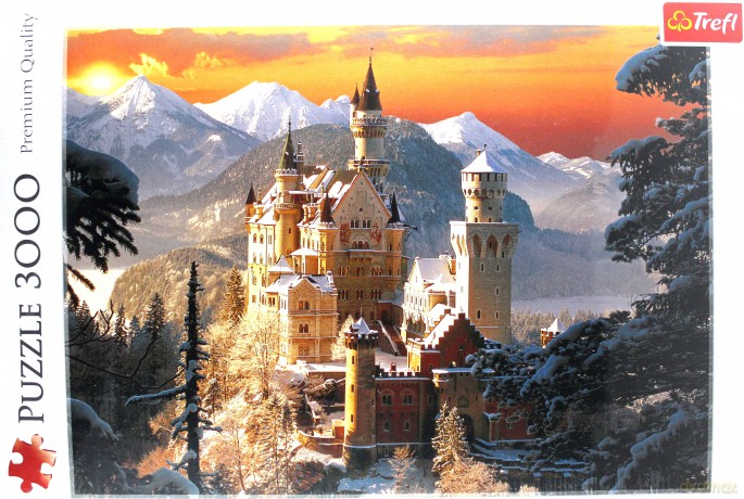 TREFL 3000 Niemcy - Zamek Neuschwanstein Zimą 33025 [PUZZLE]