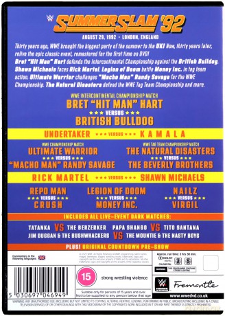 WWE: Summerslam 1992 (30th Anniversary Edition) [DVD]