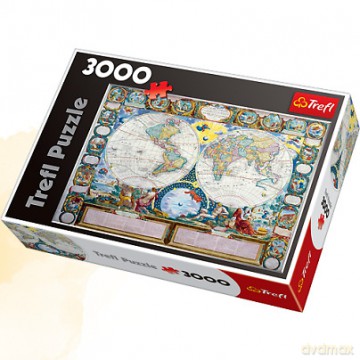 TREFL 3000 Mapa Ziemi 1749 (33011) [PUZZLE]