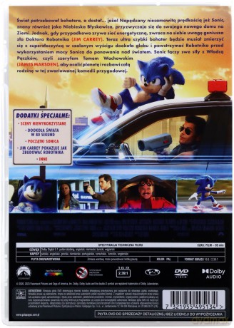 SONIC. Szybki jak błyskawica [DVD]