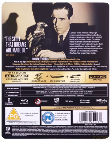 The Maltese Falcon (Sokół maltański) (steelbook) [Blu-Ray 4K]+[Blu-Ray]