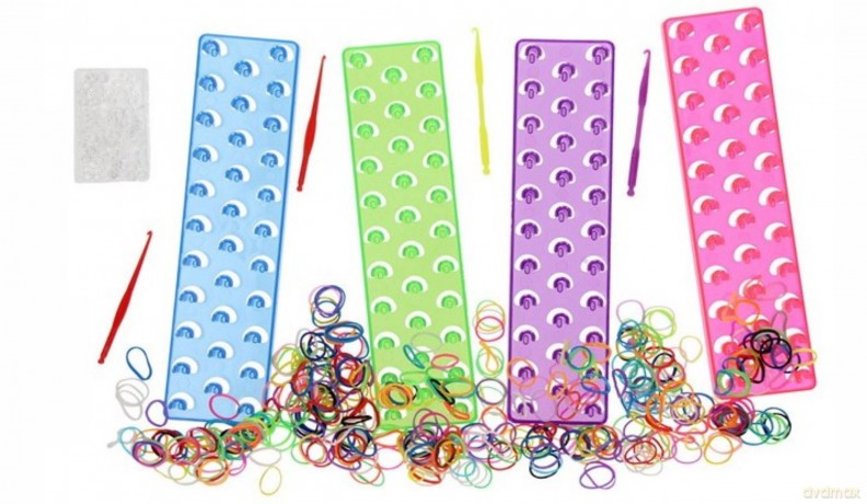Bransoletki tęczowe Loom Bands zestaw startowy 1 szt. mix