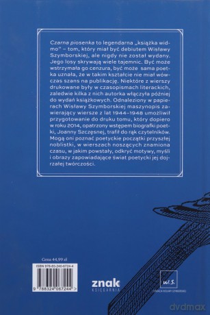 Czarna piosenka - Wisława Szymborska [KSIĄŻKA]