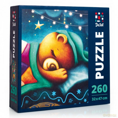 DE.TAIL 260 el. Śpiący miś DT200-01 [PUZZLE]