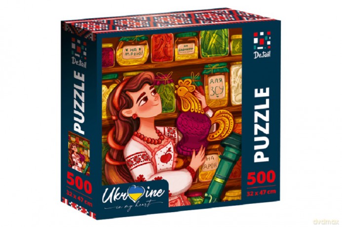DE.TAIL 500 el. Ukrainka z kogutem DT500-06 [PUZZLE]