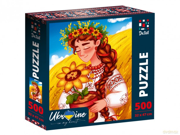 DE.TAIL 500 el. Ukrainka ze słonecznikiem DT500-05 [PUZZLE]