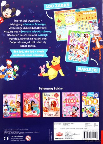 Disney 100 dni zabawy STO-9101 [KSIĄŻKA]