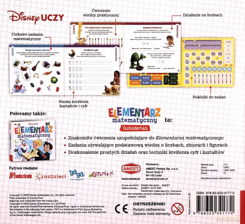 Disney uczy Elementarz matematyczny ćwiczenia UMC-9302 [KSIĄŻKA]