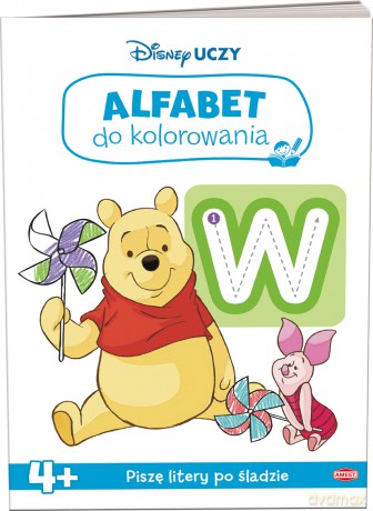 Disney uczy Kubuś i przyjaciele Alfabet do kolorowania UKO-9301 [KSIĄŻKA]