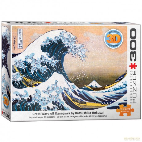 EUROGRAPHICS 300 el. 3D Great Wave of Kanagawa 6331-1545 [PUZZLE]