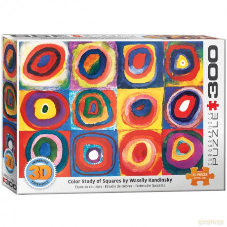 EUROGRAPHICS 300 el. 3D Kandinsky Study Squares 6331-1323 [PUZZLE]