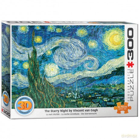 EUROGRAPHICS 300 el. 3D Starry Night by van Gogh 6331-1204 [PUZZLE]