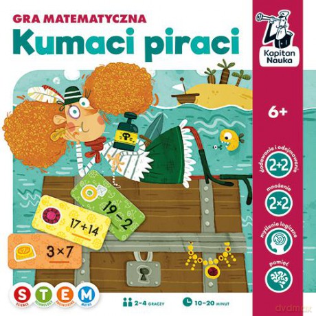 Gra matematyczna Kumaci piraci - Jarosław Wójcicki, Hubert Bobrowski [GRA]
