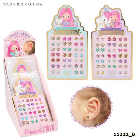 Kolczyki naklejki Princess Mimi 11322B 2 wzory mix