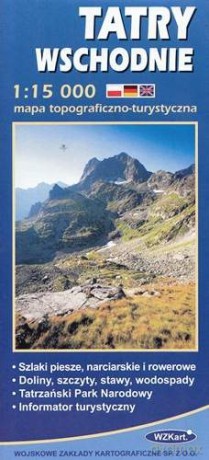 Mapa Tatry Wschodnie 1:15 000 WZKart [KSIĄŻKA]