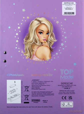 Pamiętnik grający na kod Balet Top Model 12428A