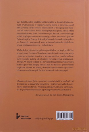 Rządy państw Osi w okupowanej Europie - Rafał Lemkin [KSIĄŻKA]
