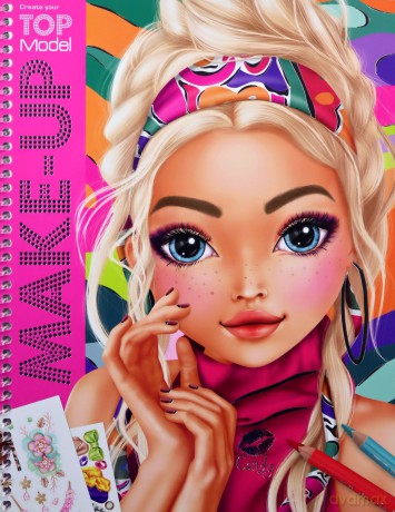 Szkicownik Make Up TOP Model z naklejkami 12415A