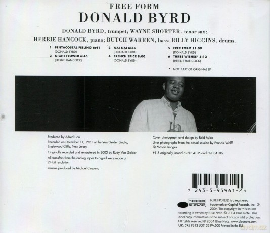 Donald Byrd: Free Form [CD]